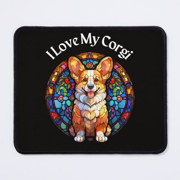 Item preview, I Love My Corgi designed and sold by stainedglass101.