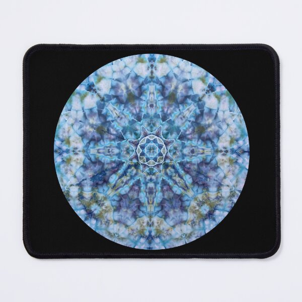 Item preview, Original Tie Dye Art - Blue Wave Mandala Circle Version designed and sold by Platypus-Tee.