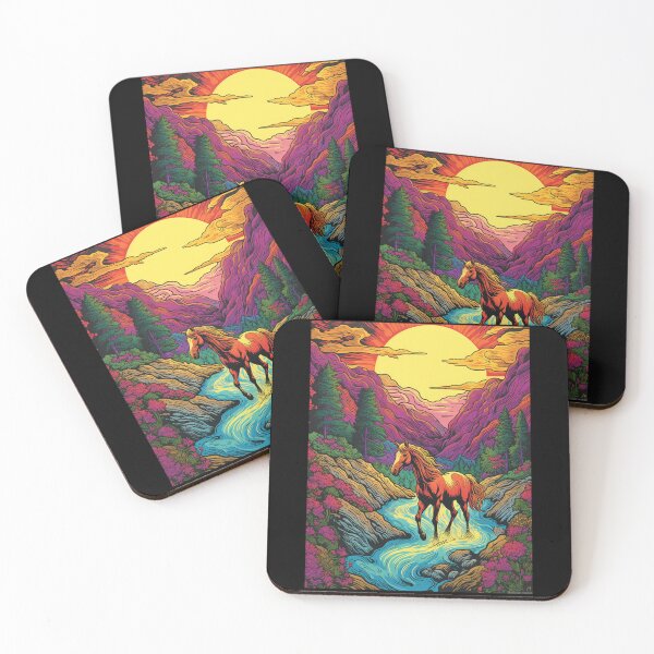 Item preview, Horses At Sunset designed and sold by TorpStore.