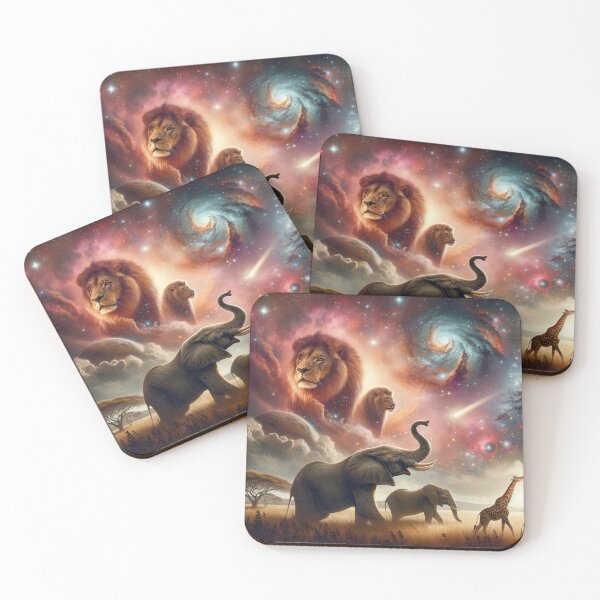 Item preview, Earth's Majestic Beasts Beneath a Cosmic Canopy designed and sold by Newpixelland.