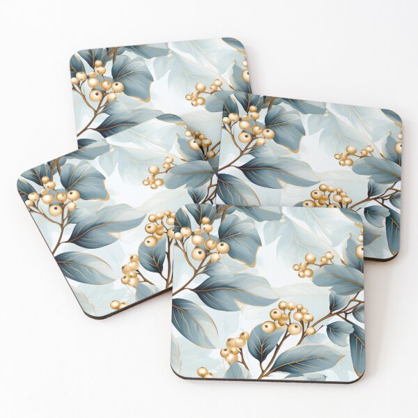 Item preview, Winter Blues Berries print designed and sold by PaperieJennifer.
