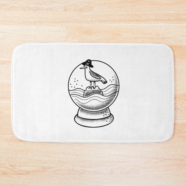 Item preview, Oceancore Pirate Seagull in a Snow globe designed and sold by jazzydevil.