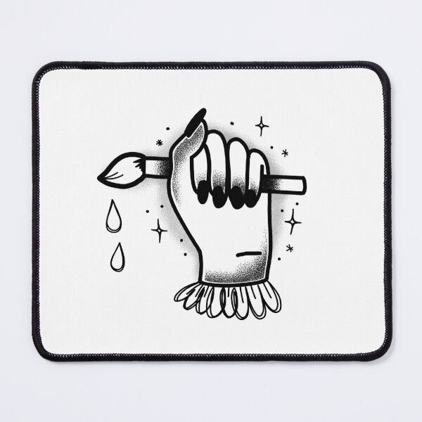 Item preview, Artcore Tattoo hand paint brush designed and sold by jazzydevil.