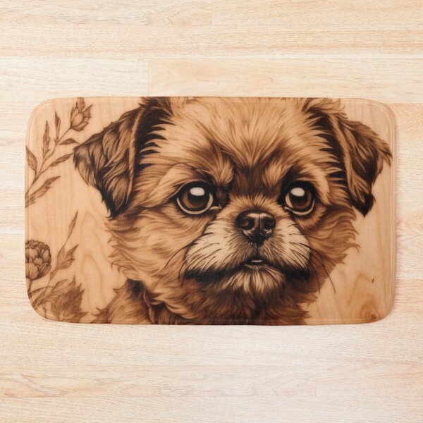 Item preview, Brussels Griffon: The Charismatic Heart of Wood (Pyro Pets Art - 094) designed and sold by pyropetsart.