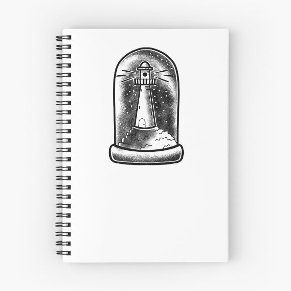 Item preview, Oceancore Tattoo Lighthouse in a glass dome on the ocean designed and sold by jazzydevil.