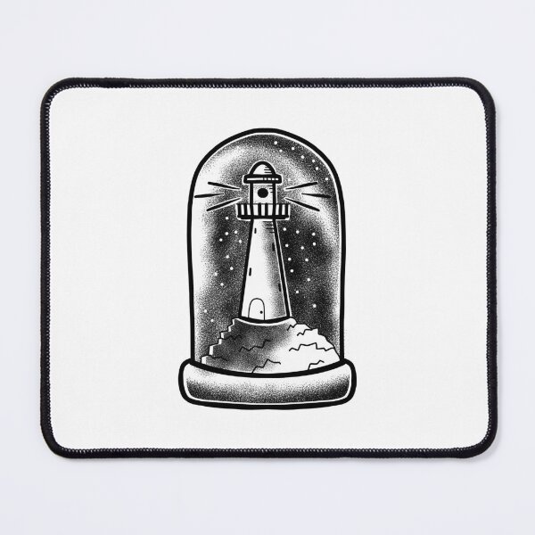 Item preview, Oceancore Tattoo Lighthouse in a glass dome on the ocean designed and sold by jazzydevil.