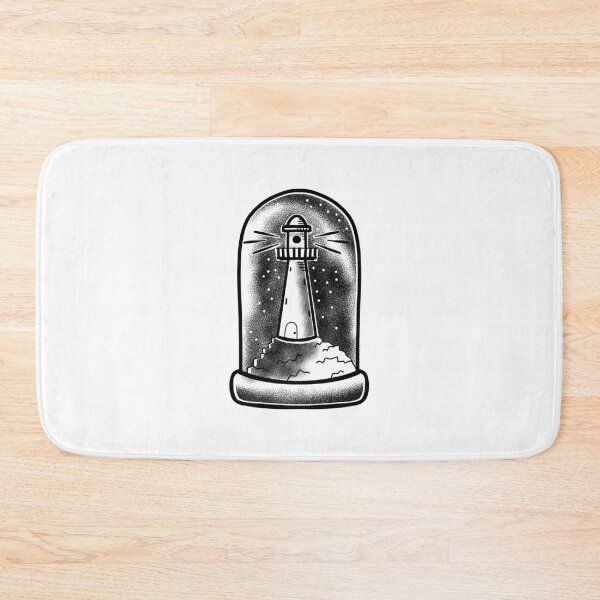 Item preview, Oceancore Tattoo Lighthouse in a glass dome on the ocean designed and sold by jazzydevil.