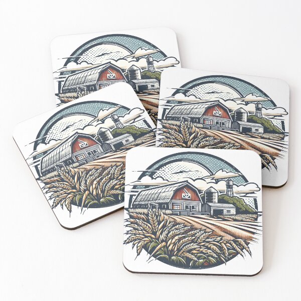 Item preview, Serene Farm Canvas designed and sold by PictoVibe.