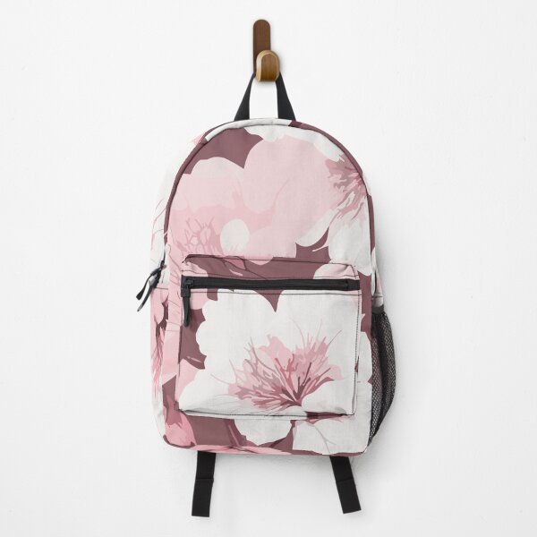 Item preview, Cherry Flower Pattern on Dark Coral Pink designed and sold by GraphicsClub.