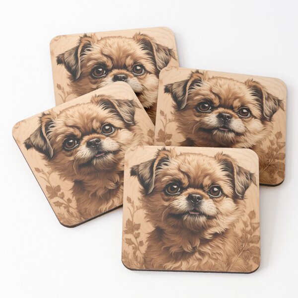 Item preview, Brussels Griffon: The Charismatic Heart of Wood (Pyro Pets Art - 096) designed and sold by pyropetsart.