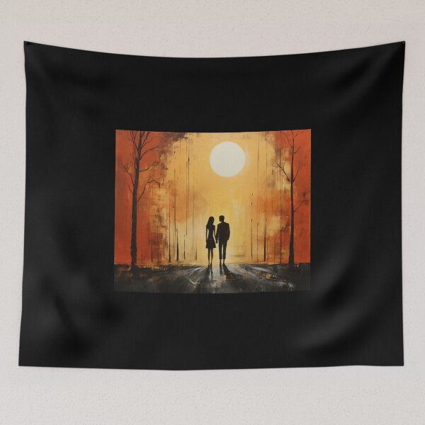 Item preview, togather walk road love designed and sold by UILOVE.