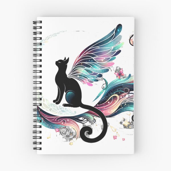 Item preview, Twinkling Wings & Lunar Dreams: Black Cat on the Moon Graphic designed and sold by BeautBoldBasic.