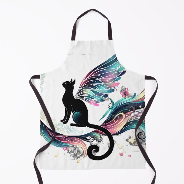 Item preview, Twinkling Wings & Lunar Dreams: Black Cat on the Moon Graphic designed and sold by BeautBoldBasic.