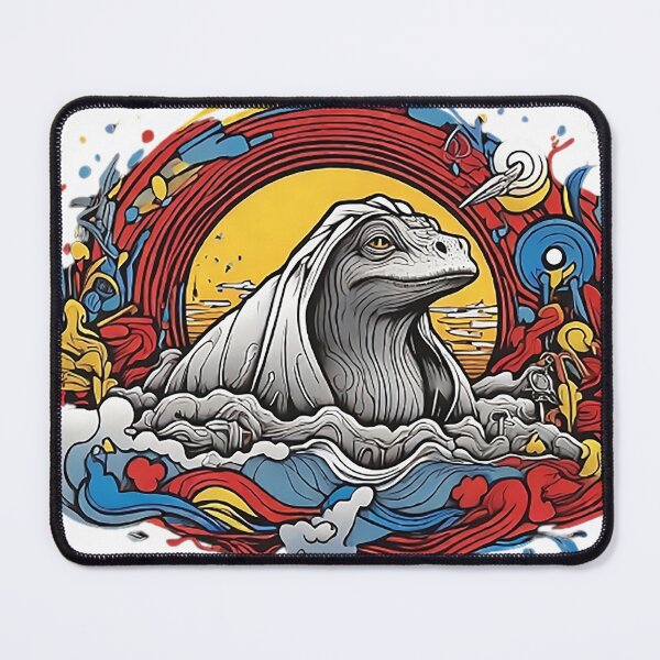 Item preview, The great Wave Dinossaur designed and sold by OnlyClassicArt.