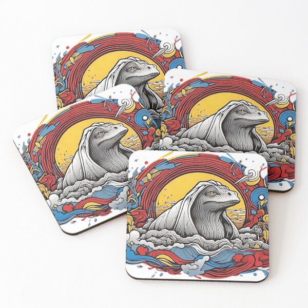 Item preview, The great Wave Dinossaur designed and sold by OnlyClassicArt.