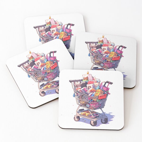 Item preview, Shopping Cart Full of Gifts designed and sold by KaleidoKiosk.