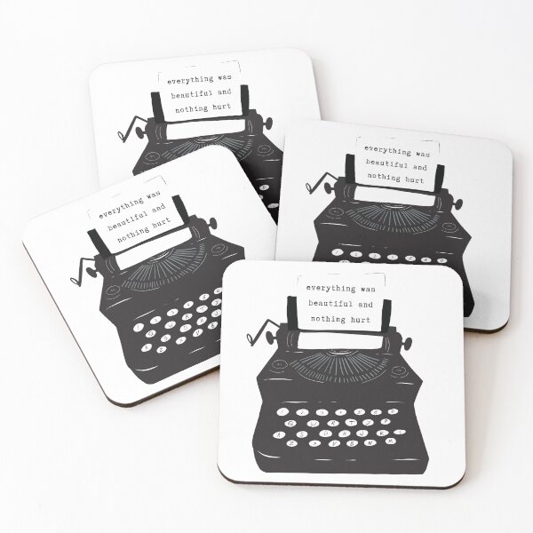 Item preview, Everything Was Beautiful and Nothing Hurt Typewriter designed and sold by TheBookishLife.
