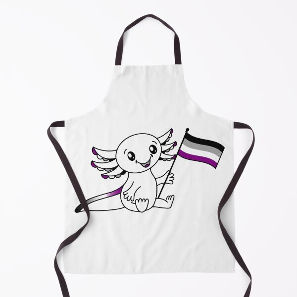 Item preview, Cute Axolotl with Ace Asexual Pride Flag LGBTQ+ designed and sold by JoyfulJen.