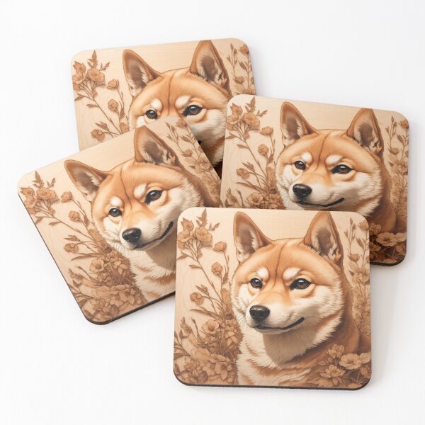 Item preview, Shiba Inu: The Noble Spirit of Wood (Pyro Pets Art - 089) designed and sold by pyropetsart.