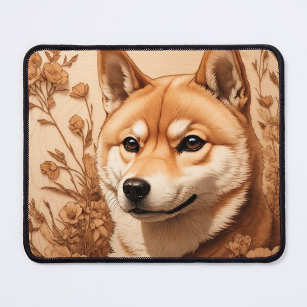 Item preview, Shiba Inu: The Noble Spirit of Wood (Pyro Pets Art - 089) designed and sold by pyropetsart.