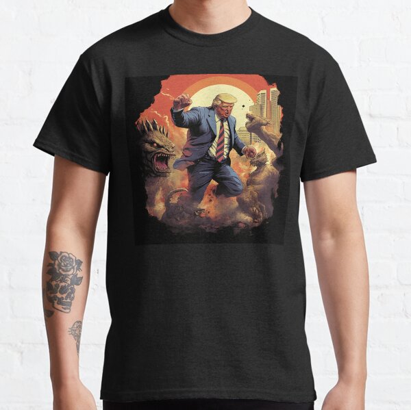 Vista previa del artículo con la obra «Trumpzilla», diseñado y vendido por JollyGoodMerch.