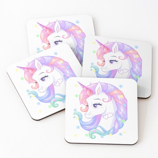 Artikelvorschau, Einhorn mit Herz und Sternen, einzigartige Illustration für Fans, insbesondere für Kinder entworfen und verkauft von 519xdesign.