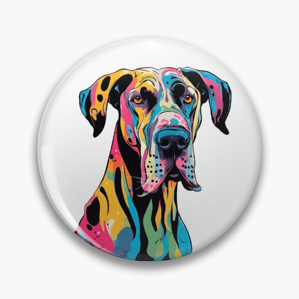 Item preview, Colorful Great Dane Sticker designed and sold by Aaron Araya.