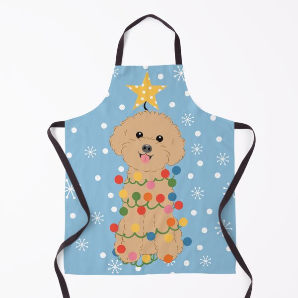 Artikelvorschau, Hellroter Zwergpudel-Weihnachtsbaum entworfen und verkauft von Lulupainting.