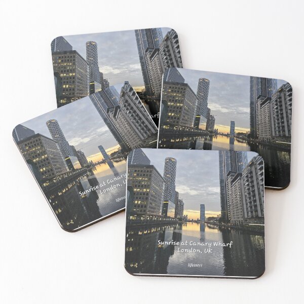 Item preview, Sunrise at Canary Wharf, London designed and sold by LifeinTCI.