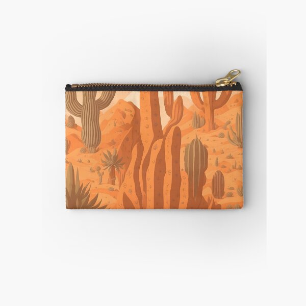 Item preview, "Desert Dreams: Artwork with Seamless Patterns in Warm Sandy Tones and Cacti Accents designed and sold by Best-Art-32.