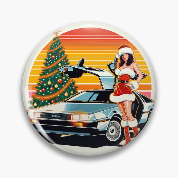 Item preview, Eighties Santa Girl Delorean Christmas Tree DMC12 designed and sold by Martymcflay.