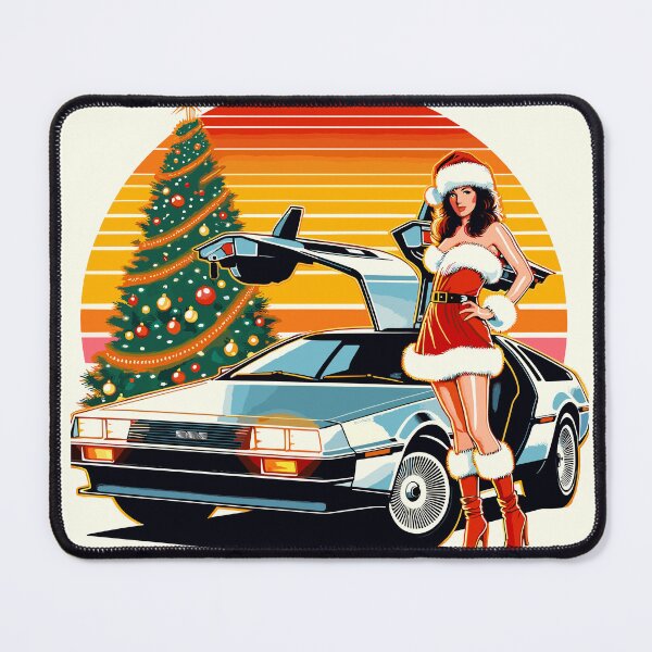 Item preview, Eighties Santa Girl Delorean Christmas Tree DMC12 designed and sold by Martymcflay.