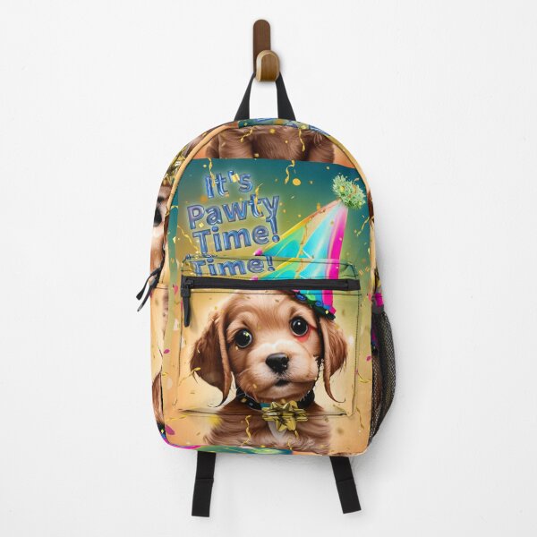Item preview, It's Pawty Time! Puppy in a Party Hat designed and sold by QuidnuncDesigns.