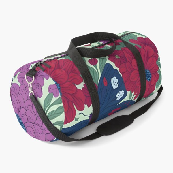 Item preview, "Vibrant Garden-Themed Seamless Pattern with Blooming Reds, Purples, Flowers, Butterflies, and Ladybugs designed and sold by Best-Art-32.