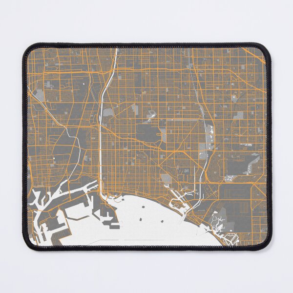 Item preview, Long Beach City Map of California, USA - Bauhaus designed and sold by deMAP.