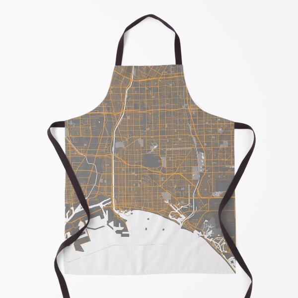 Item preview, Long Beach City Map of California, USA - Bauhaus designed and sold by deMAP.