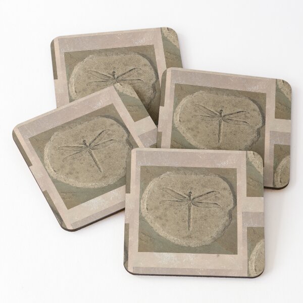 Item preview, Dragonfly Fossil Sepia Tone Photography Design designed and sold by EarthArtDesigns.