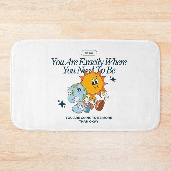 Item preview, You are exactly where you need to be l Stereo l Retro l Cartoon l Motivational designed and sold by Caluva ..