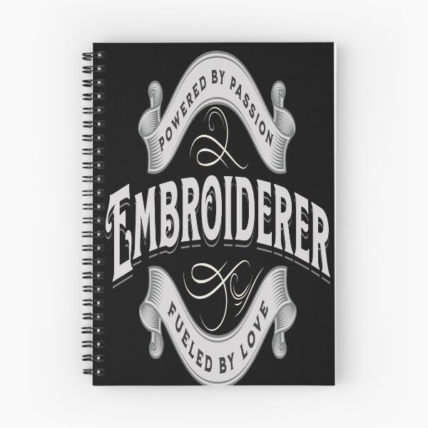 Item preview, Embroiderer powered by passion fueled by love jewelry maker gift ornamental ribbon designed and sold by MetalicBabe.