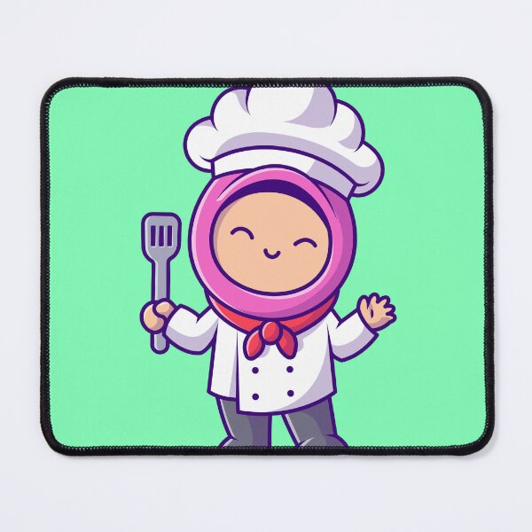 Item preview, Cute Chef Girl in Hijab designed and sold by hjian8219.