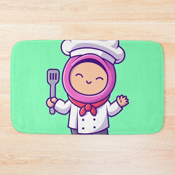 Item preview, Cute Chef Girl in Hijab designed and sold by hjian8219.