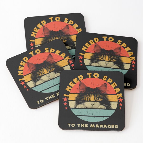 Item preview, I Need To Speak To The Manager Vintage sunset Cat  designed and sold by Zikozaki.