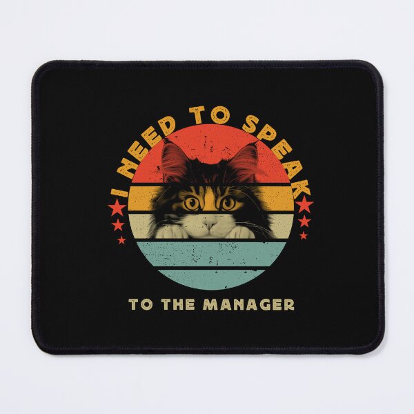 Item preview, I Need To Speak To The Manager Vintage sunset Cat designed and sold by Zikozaki.