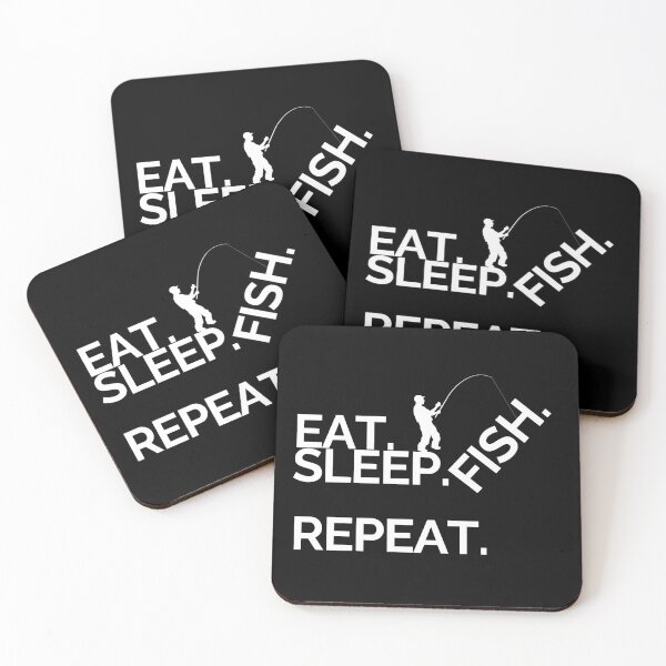 Item preview, eat sleep fish repeat designed and sold by cocokara999.