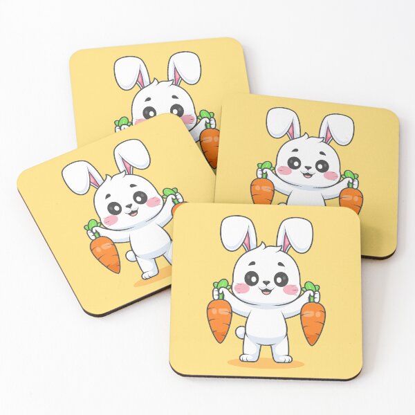 Item preview, Cute Rabbit with Carrot designed and sold by hjian8219.