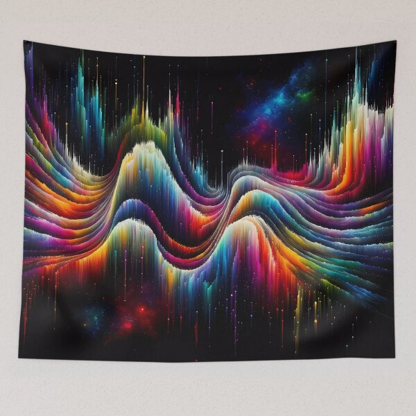 Item preview, Colorful Soundwaves designed and sold by NeatSplash.
