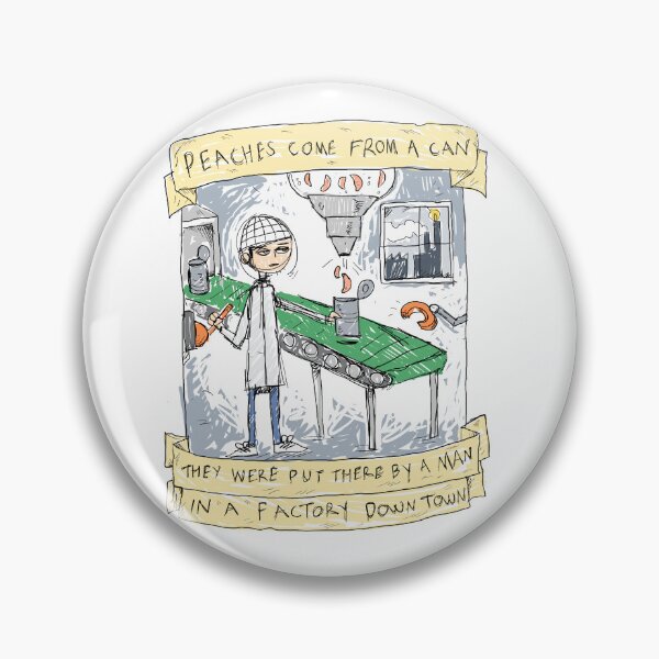 Item preview, Peaches Come From a Can - Peaches - Illustrated Lyrics  designed and sold by bangart.