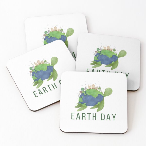 Item preview, Every Day Is Earth Day turtle climate change save the world vintage  designed and sold by TNwandesignart.