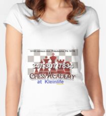 Chess Academy, Poster Women's Fitted Scoop T-Shirt