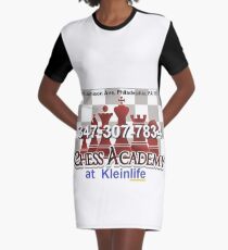 Chess Academy, Poster Graphic T-Shirt Dress